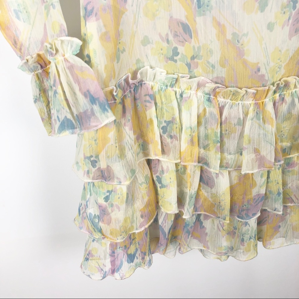 ASOS Sheer Ruffle Dress - Picture 6 of 8